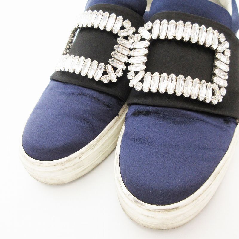 関税送料無料【ROGER VIVIER】スニーカー スリッポン ビジュー ☆関送込☆【Roger Vivier】スニーカー スリッポン ビジュー