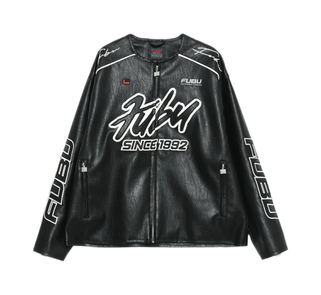 FUBU レザージャケット 黒L - メルカリ