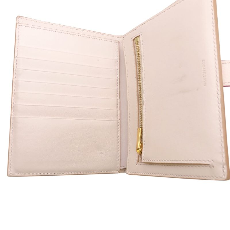 セリーヌ CELINE ミディアムストラップウォレット ピンク ゴールド金具