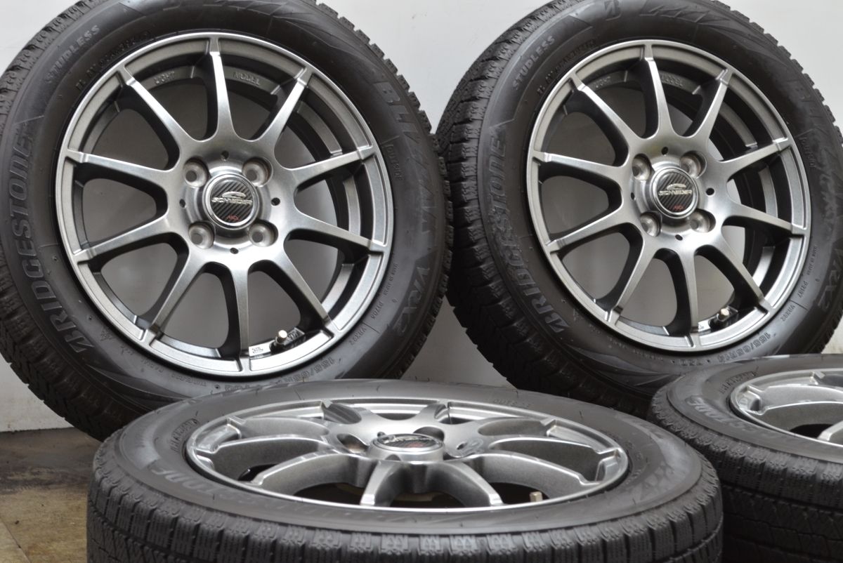 軽自動車サイズ シュナイダー 14in4.5J 43 PCD100 ブリヂストン ブリザック VRX2 155 65R14 N-ONE N-BOX ワゴンR アルト タント ムーヴ