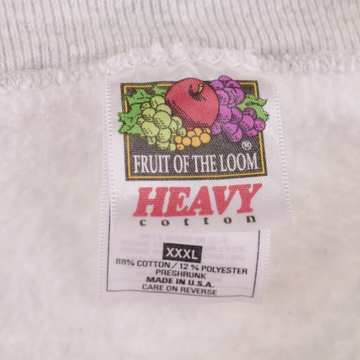 古着 ビッグサイズ 90年代 フルーツオブザルーム FRUIT OF THE LOOM