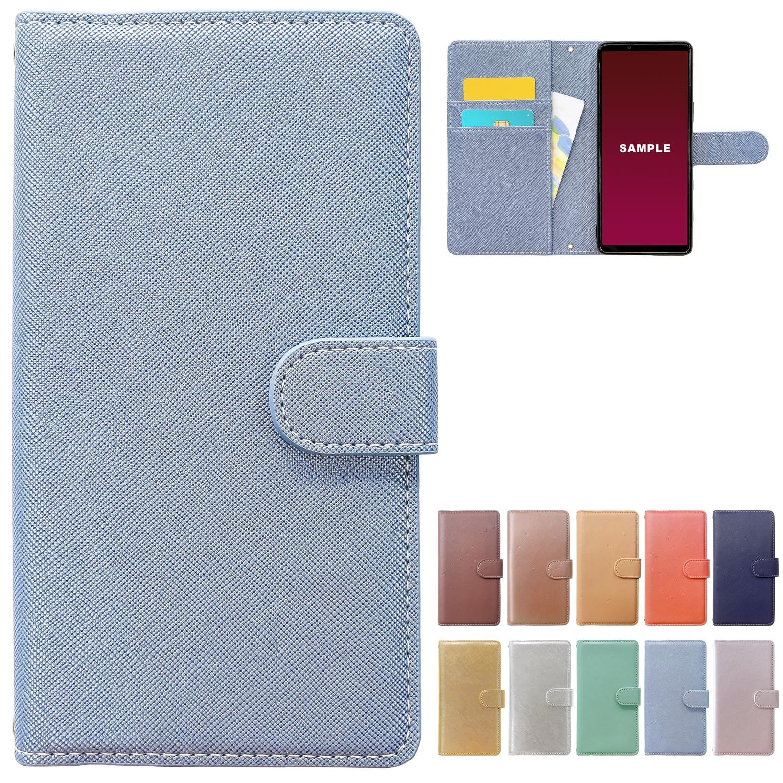 【特売】AQUOS sense8 SH-54D SHG11 用 ケース 手帳型 カバー 手帳型ケース SH-54Dケース SH-54Dカバー SHG11ケース SHG11カバー sense 8 SH54D 手帳ケース スマホケース アクオス 韓流 パールブルー