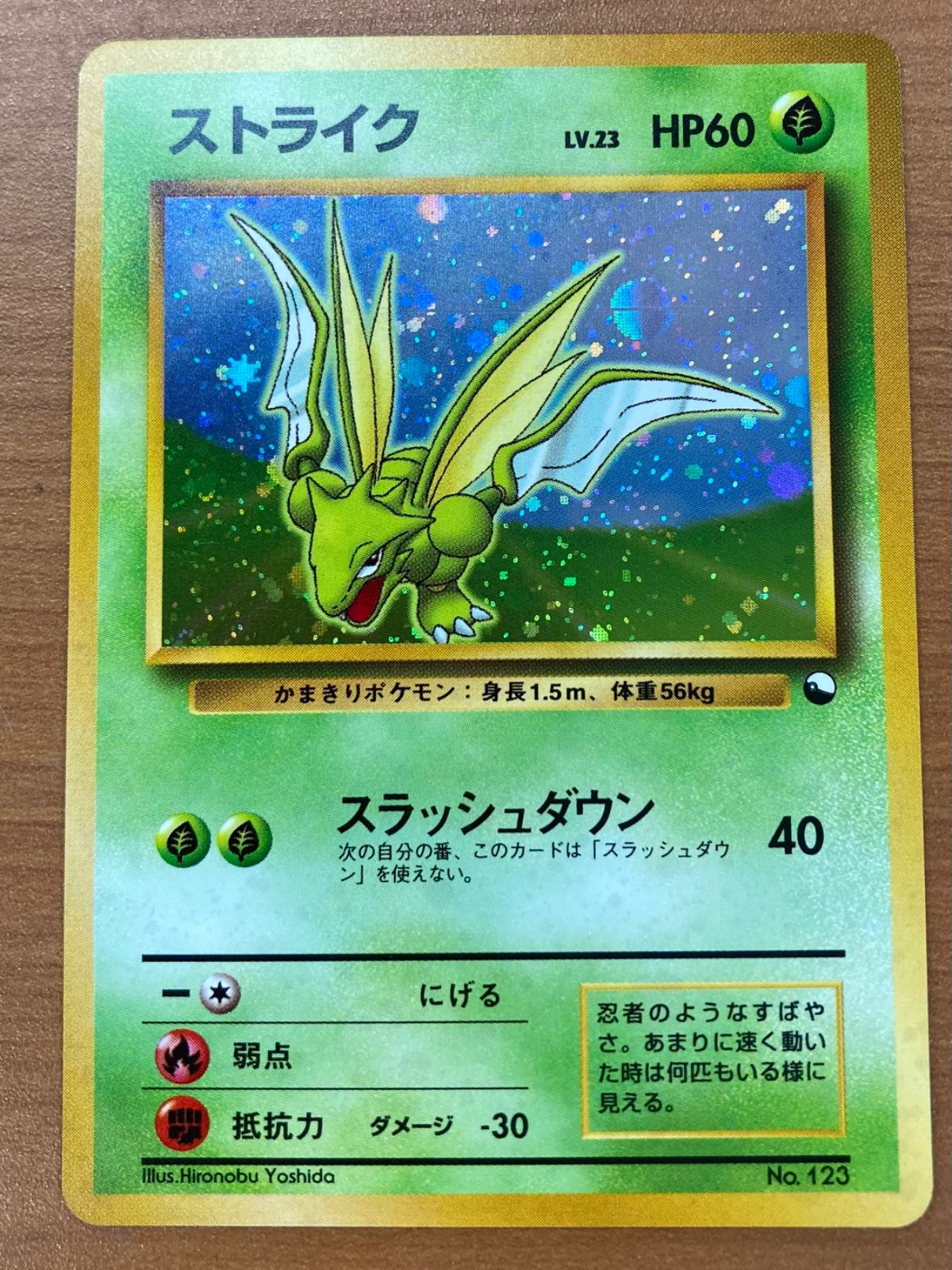 ポケモンカード 旧裏 ストライク LV.23 No.123 状態A ストライク 旧裏 Lv.23 スラッシュダウン ホロ クイック