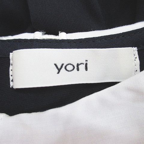 Drawer - yori 今季☆美品　スカラップカットソー　ネイビー yori(ヨリ)の「スカラップカラーカットソー【2021SP】2月上旬