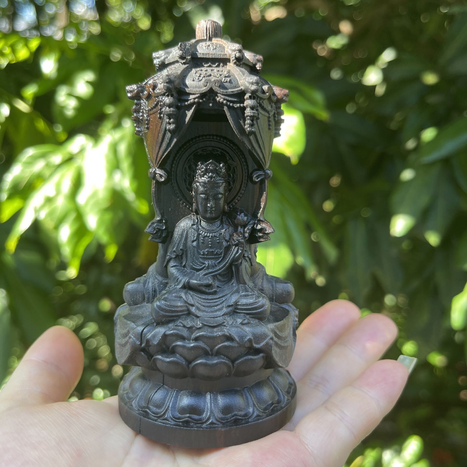 仏教仏像☆花梨木 関公聖君 武財神関公像 関羽 仏教