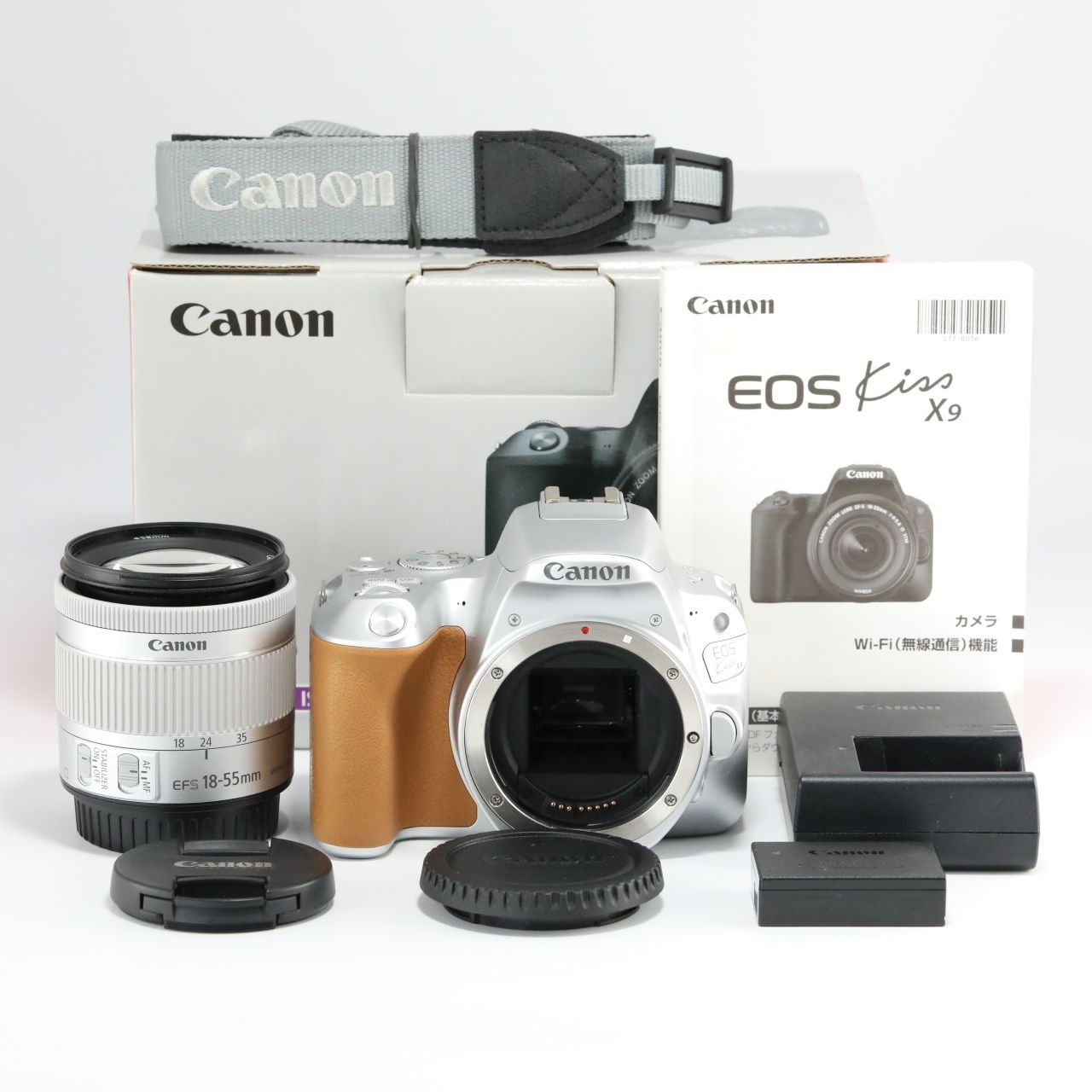 Canon デジタル一眼レフカメラ EOS Kiss X9 レンズキットシルバー ...