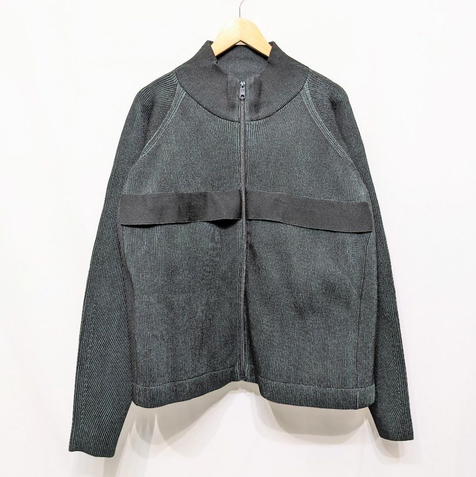 未使用品 試着程度 PHINGERIN フィンガリン RIDGE KNIT JACKET リッジ ニットジャケット ブルゾン ジップ PD -232-KN-011 - メルカリ