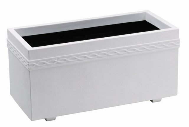 グラスファイバー鉢カバー ホワイトプランターWPL-100W ホワイト