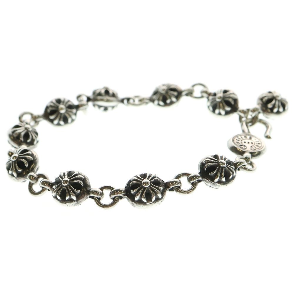  CHROME HEARTS クロムハーツ NO 2 BALL 2クロスボールブレスレット シルバー BCA 176 ブレスレット アクセサリー