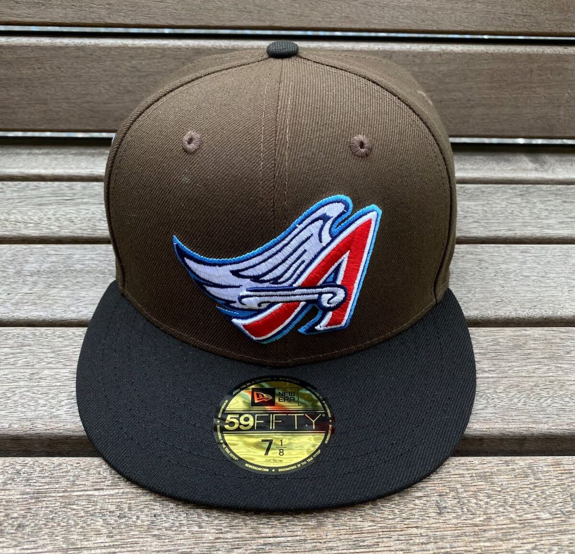 USA限定 59FIFTY ニューエラ LA ANGELS エンゼルス 40周年記念 Cooperstown (14-11)