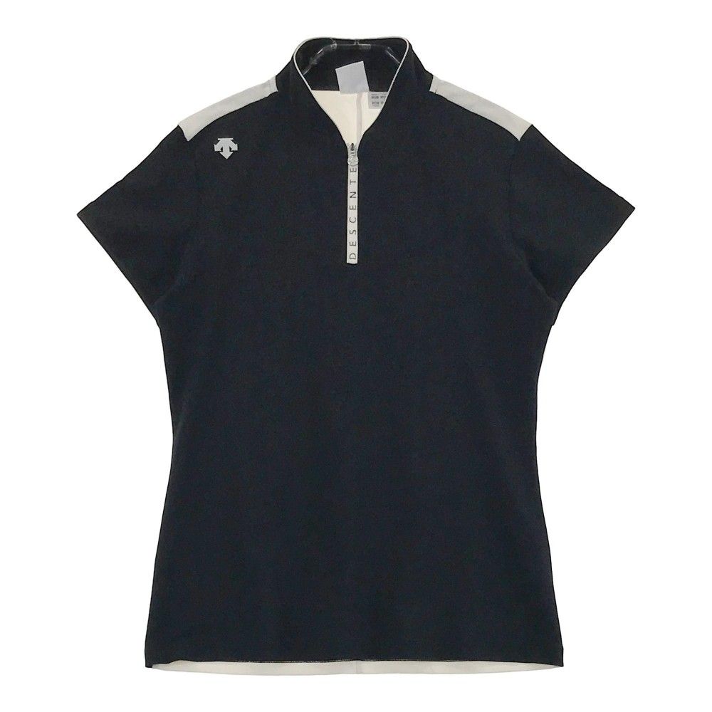 サイズ：L DESCENTE GOLF デサントゴルフ ハーフジップ 半袖T