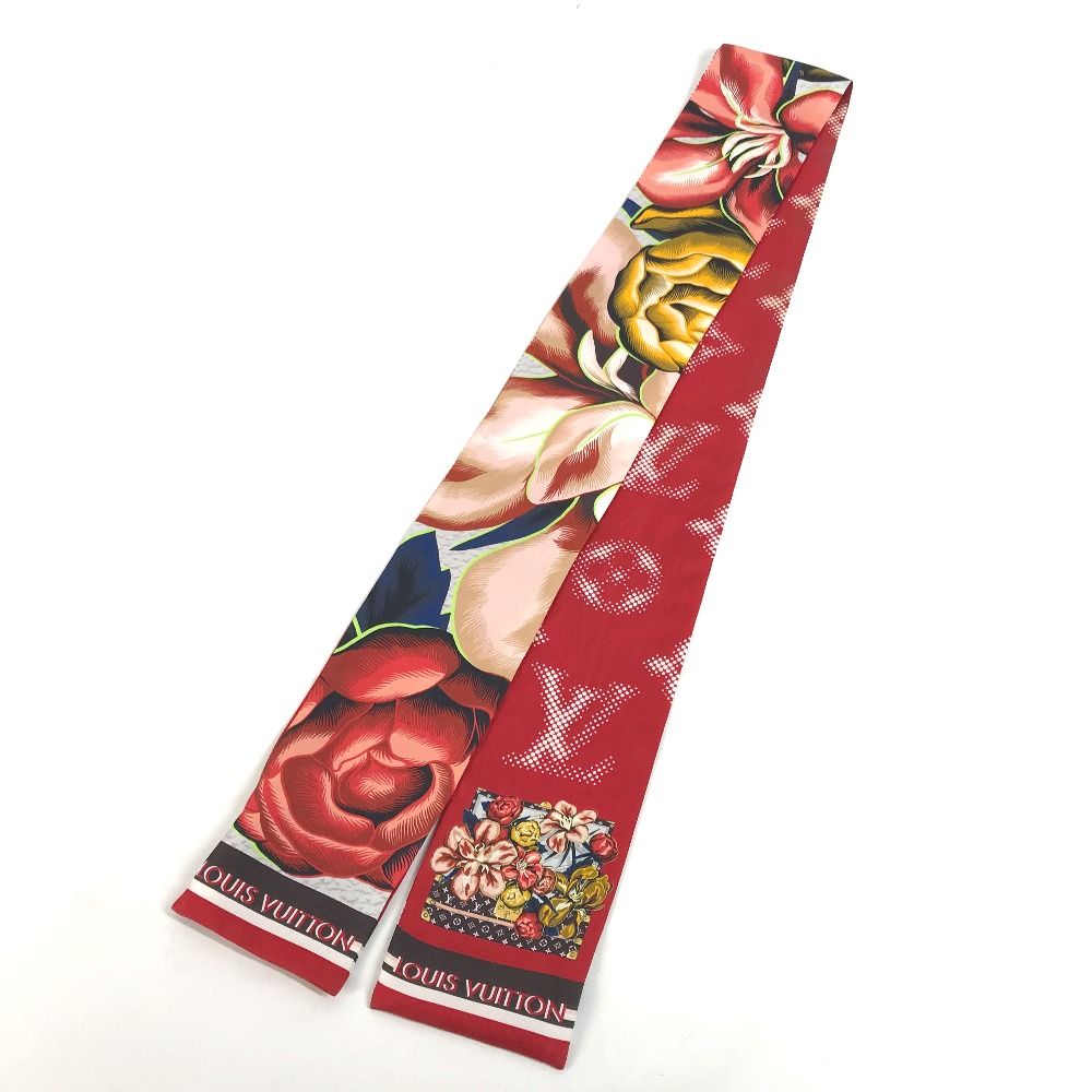 ルイヴィトン！シルク！バンドースカーフ！美品！ LOUIS VUITTON ルイヴィトン スカーフ バンドー・マルフルール