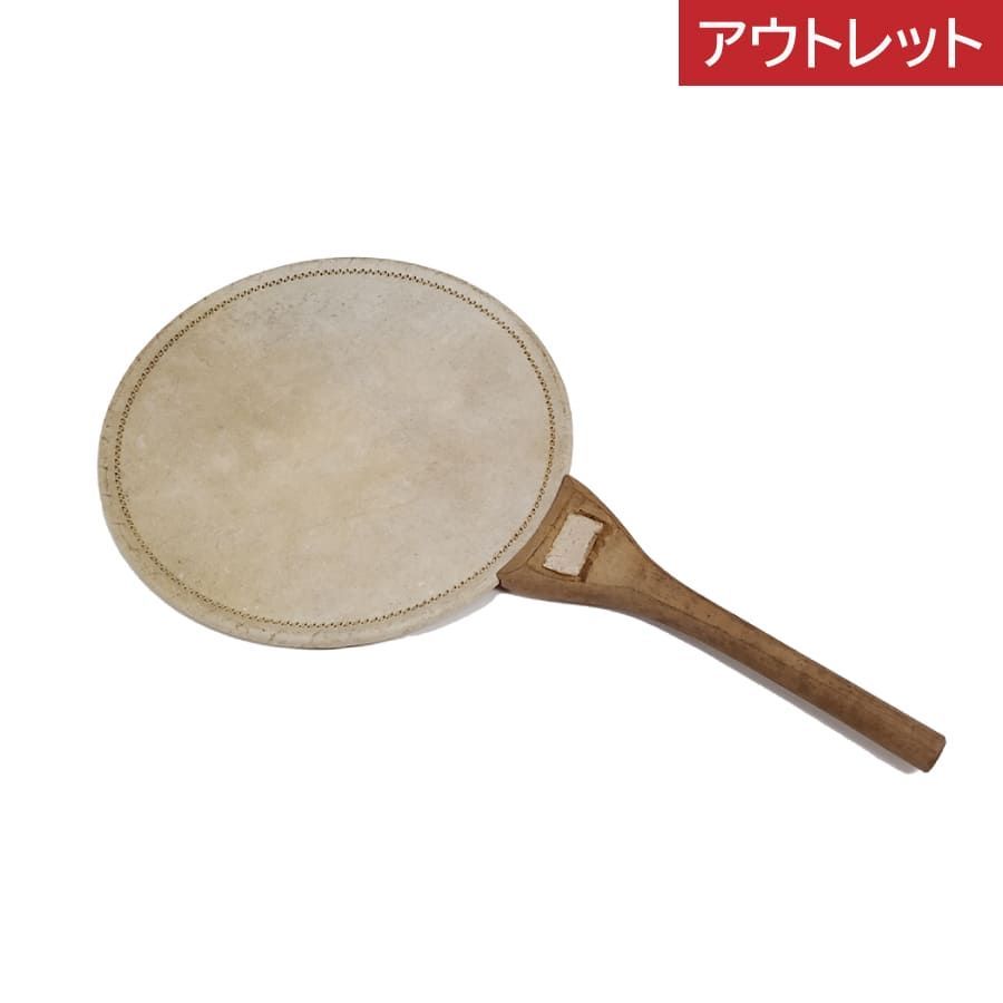 アウトレット】団扇太鼓 大1尺 うちわ太鼓 両面太鼓 打楽器