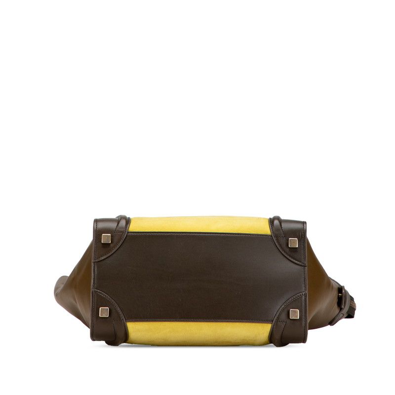 CÉLINE ラゲージ マイクロショッパー レザー ハンドバッグ CELINE セリーヌ ハンドバッグ ラゲージ マイクロ ショッパー