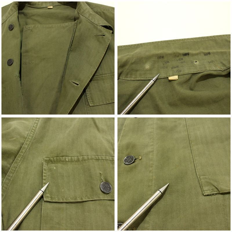 40s US Army ヘリンボーン　13スター　レアサイズ 40s USA製 vintage U.S.ARMY M-43 13スターボタン HBT