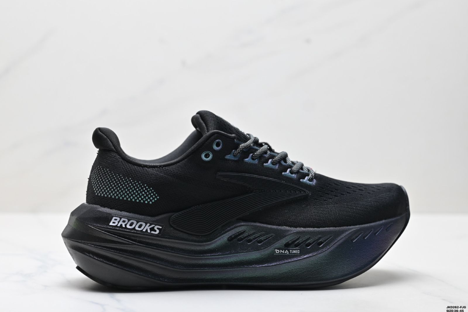 ブルックス Glycerin Max スーパーグリセリン 厚底27cm　黒 Glycerin MAX (グリセリンMAX ブラック/ブルー)