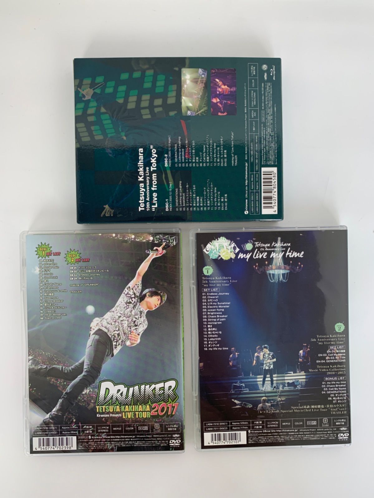 柿原徹也 ライブ DVD＆Blu-ray 3本セット 「my live my time」「Live