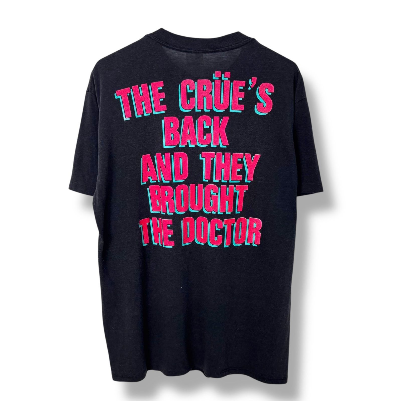 Rare】 80s MOTLEY CRUE DR FEELGOOD Band T-Shirt 【XL】 80年代 