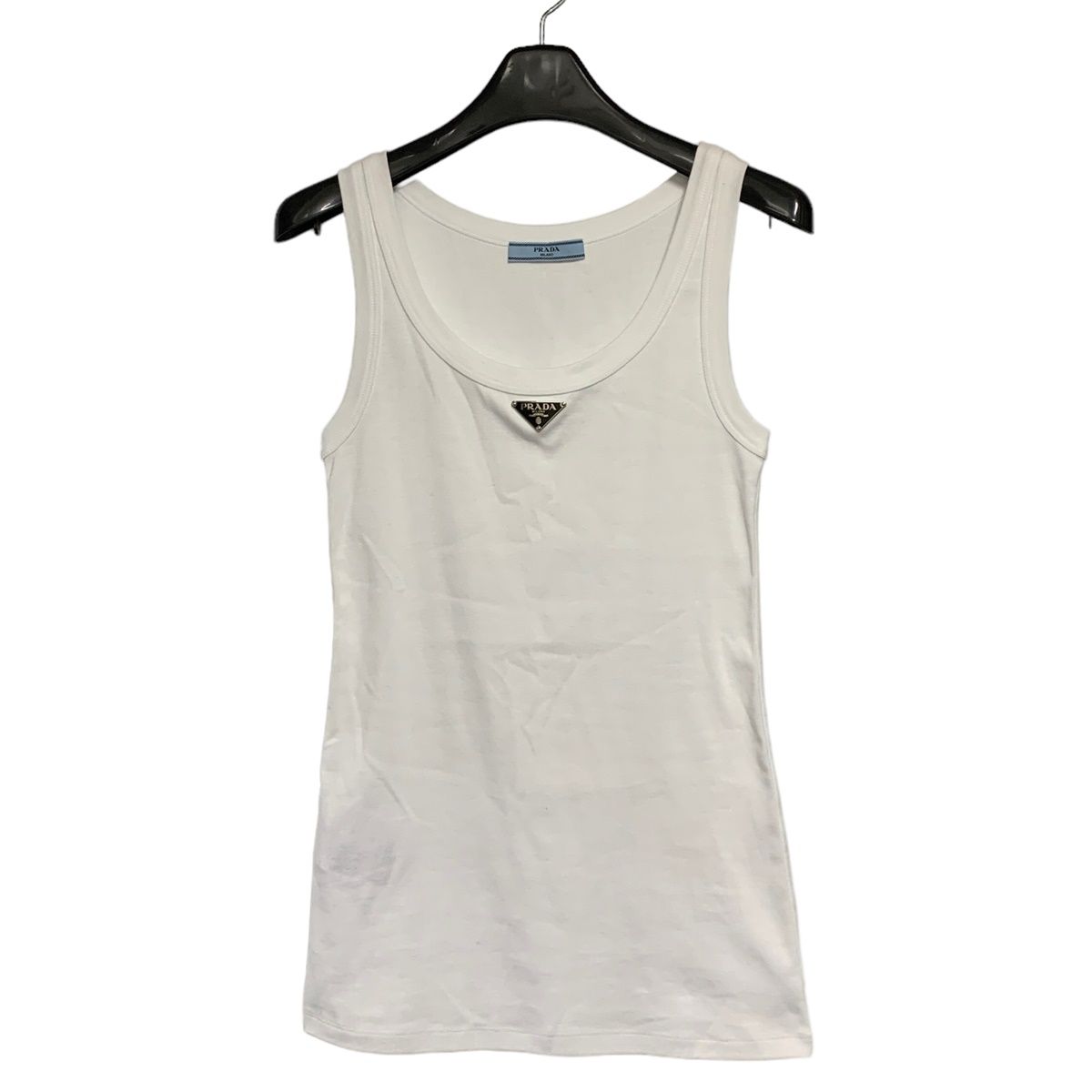 【美品】PRADA プラダ　ジャージーリブニットタンクトップス　サイズ38 210.jpg