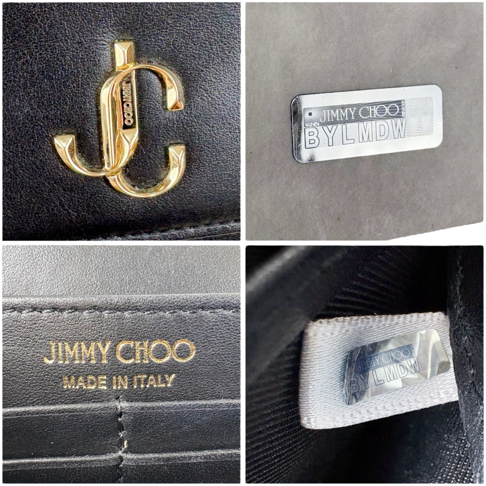 JIMMY CHOO ジミーチュウ パレス ショルダーウォレット JC金具