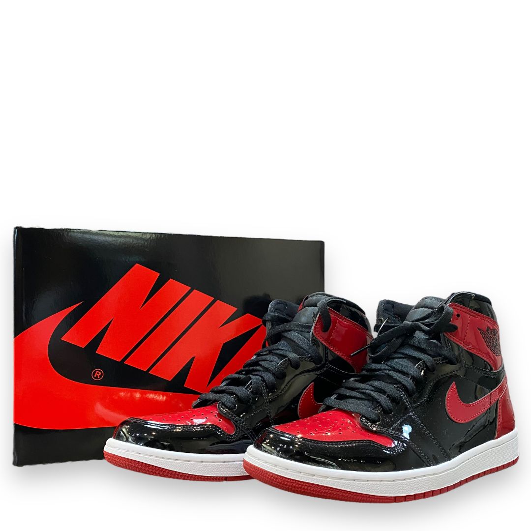 27.5cm NIKE AIR JORDAN 1 RETRO HIGH OG BRED PATENT ハイカット ...