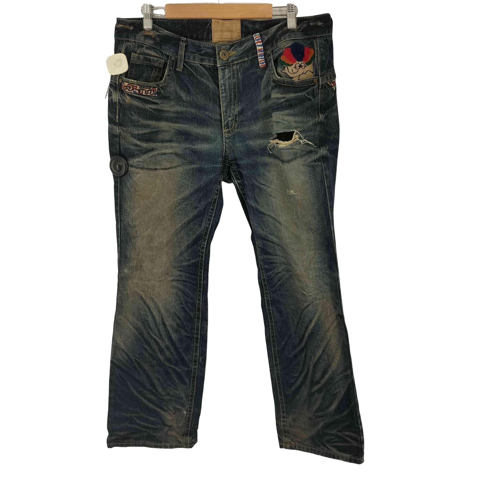 ユーズドフルギ USED古着 ROLITA JEANS 刺繍デザインデニムパンツ メンズ  XXL