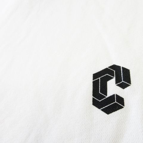 CRONOS クロノス　プルオーバー　パーカー　ホワイト　ロゴ　プリント　M CRONOS クロノス プルオーバー パーカー ホワイト ロゴ プリント