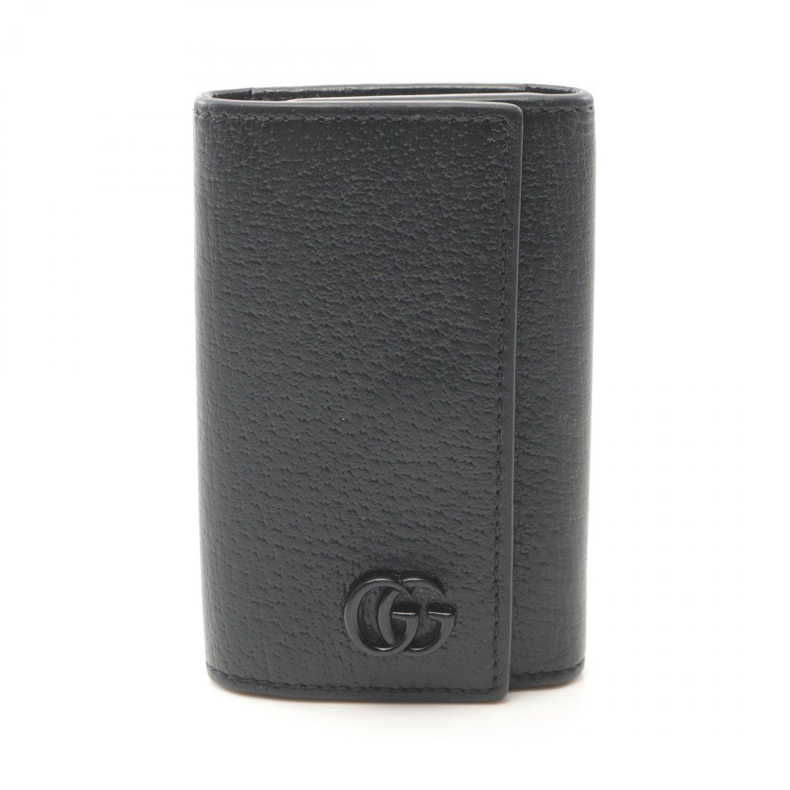 グッチ GUCCI キーケース GGマーモント 435305 ブラック レザー 6連キーケース レディース Used B