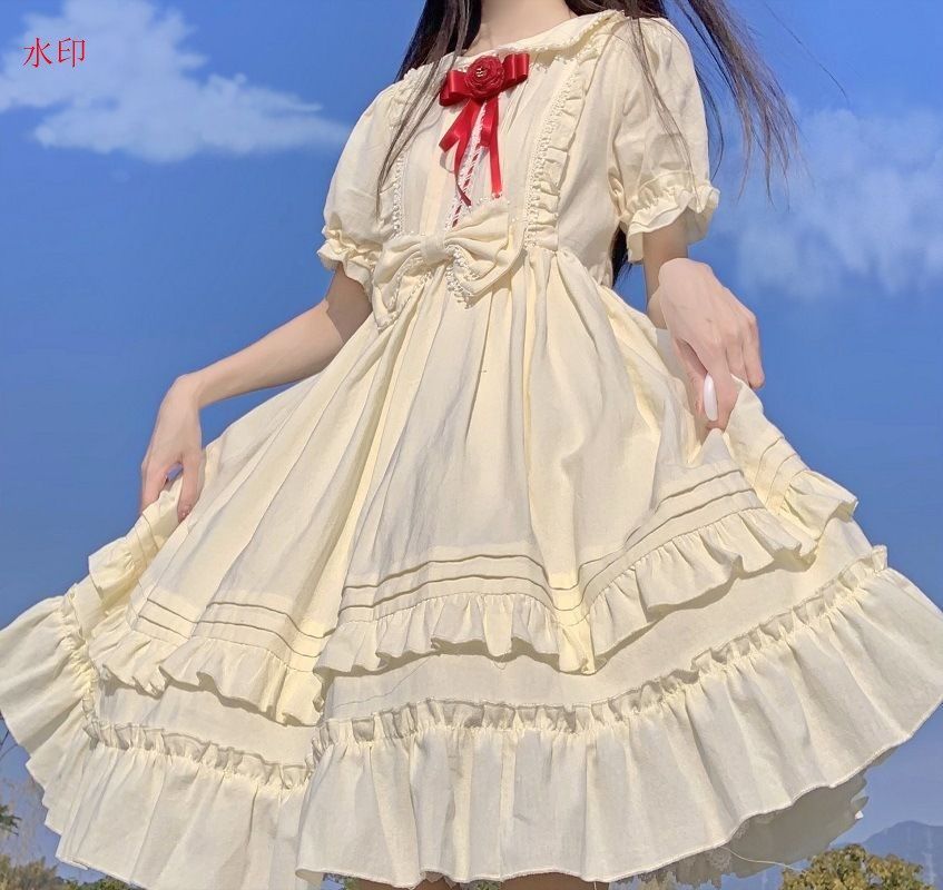 ひざ丈ワンピースロリータ ワンピース