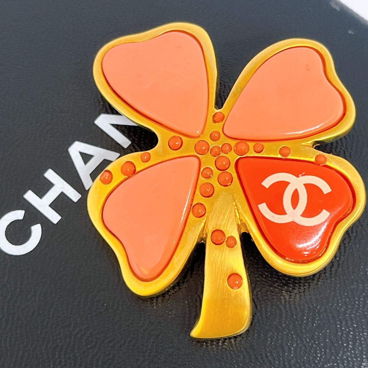 CHANEL シャネル ブローチ ココマーク クローバー 美品 ヴィンテージ品 