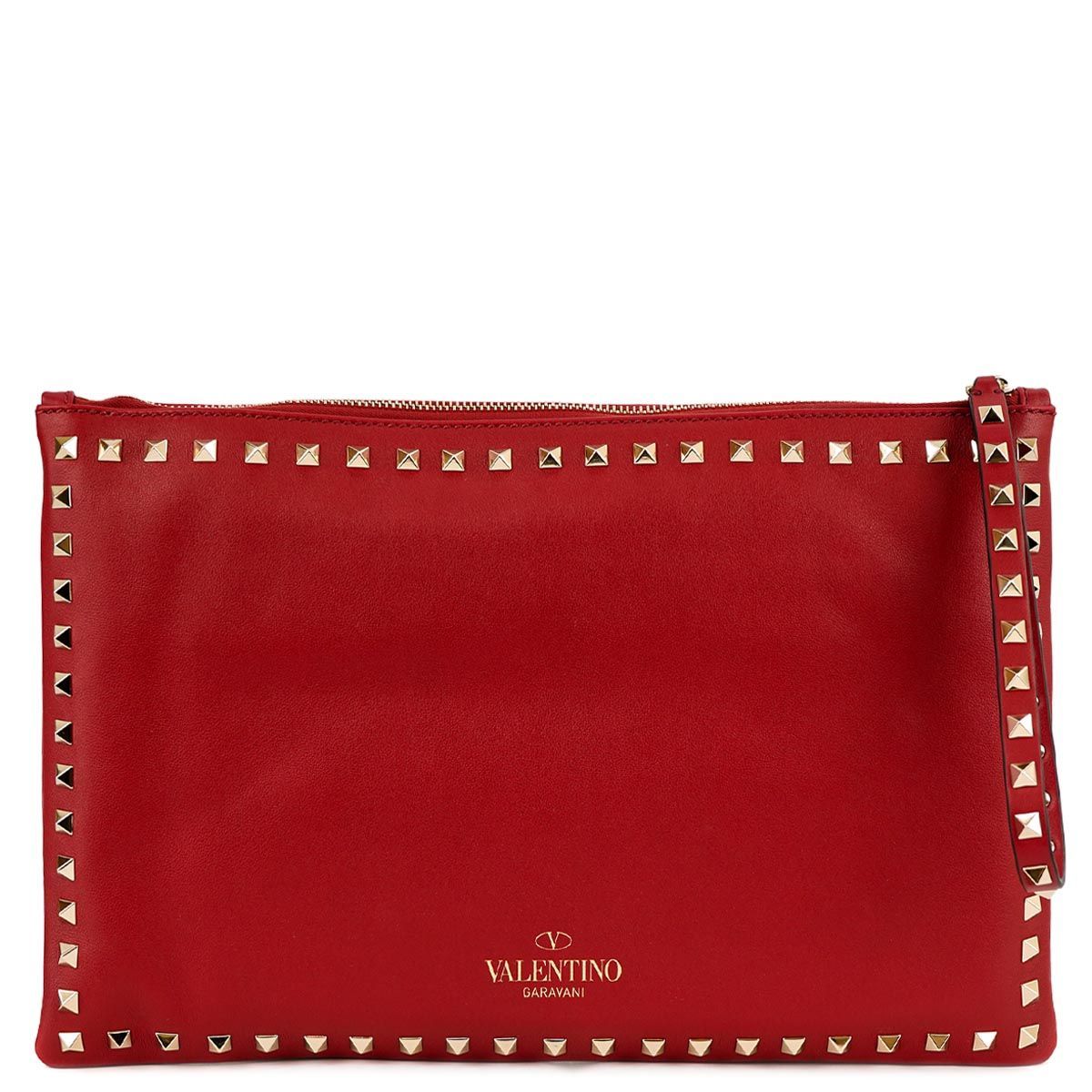 VALENTINO ヴァレンティノ ヴァレンチノ クラッチバッグ QW2B0147BOL ROCKSTUD WRISTLET POUCH レディース 女性 ポーチ 0RO ROSSO V レッド