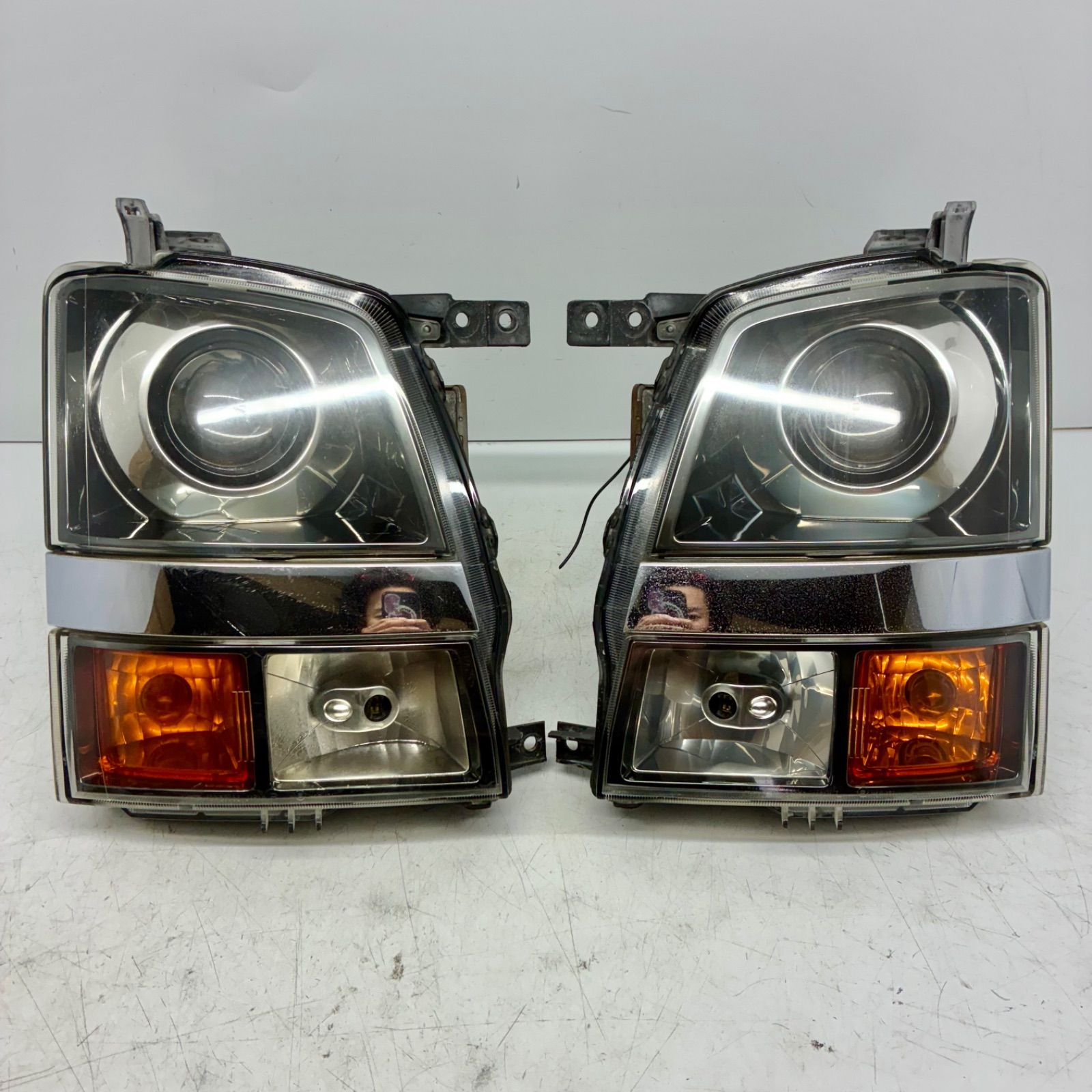 スズキ MH21S ワゴンR RR 前期 ヘッドライト左右セット HID 200825048