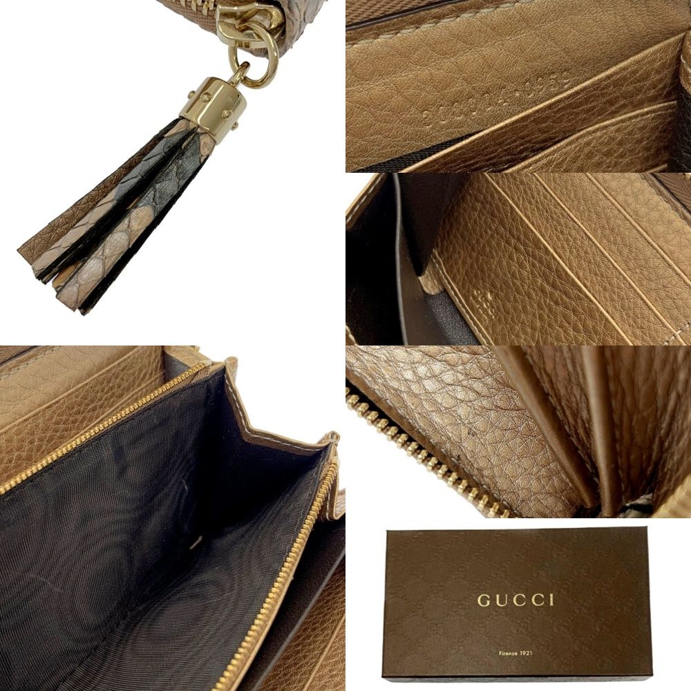中古】【箱付き】 GUCCI グッチ 308004・0959 パイソン レザー
