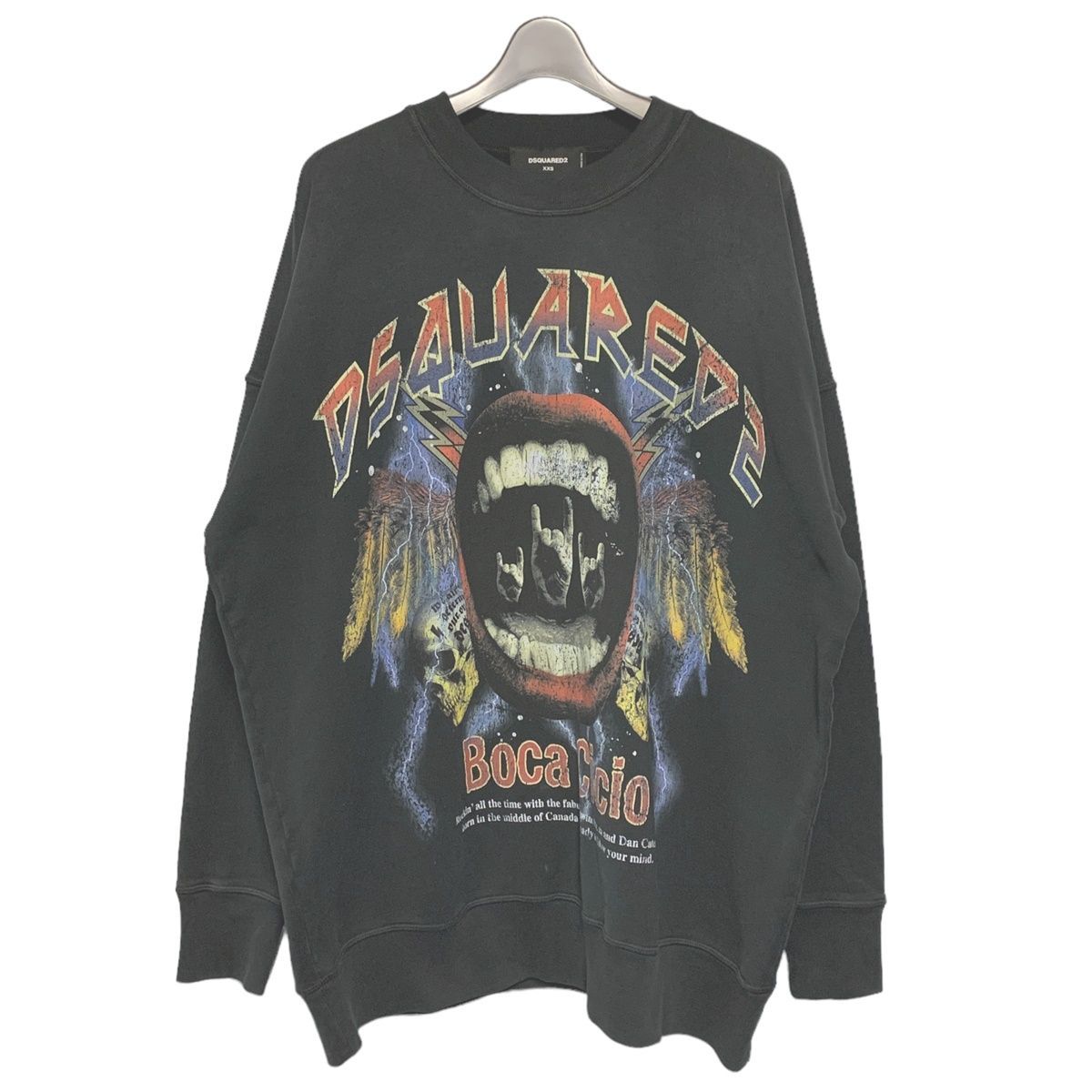 中古】 DSQUARED2 ディースクエアード ヴィンテージ加工 スウェット 