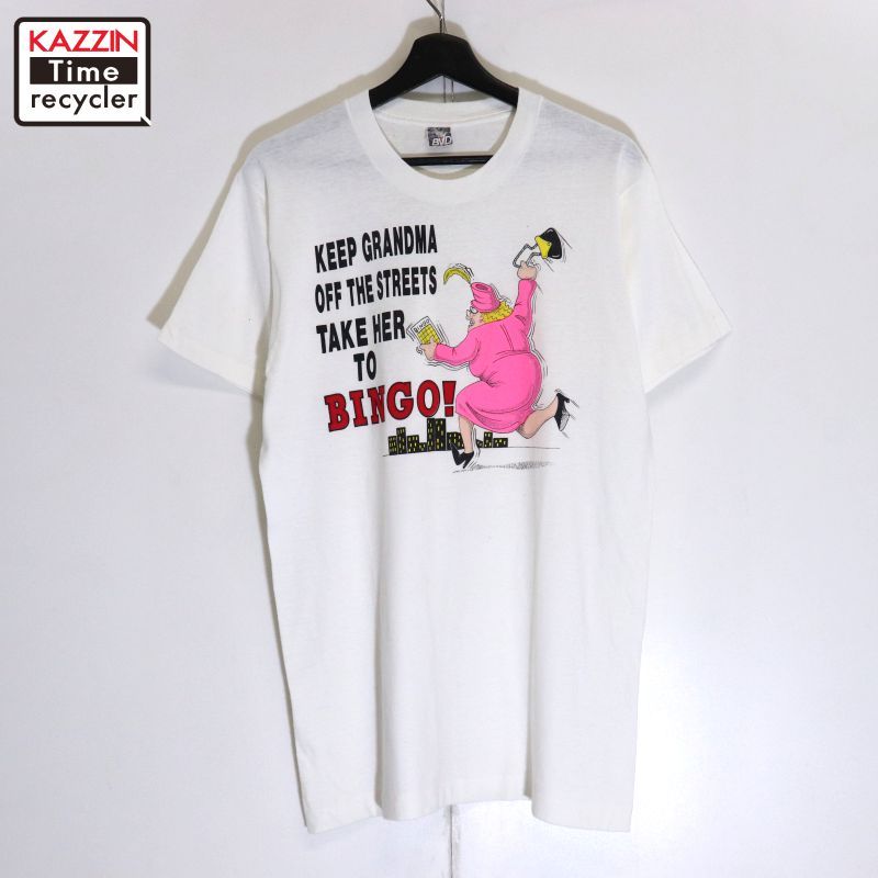 80s BVD ビンゴ BINGO 半袖Ｔシャツ メンズ 表記Lサイズ