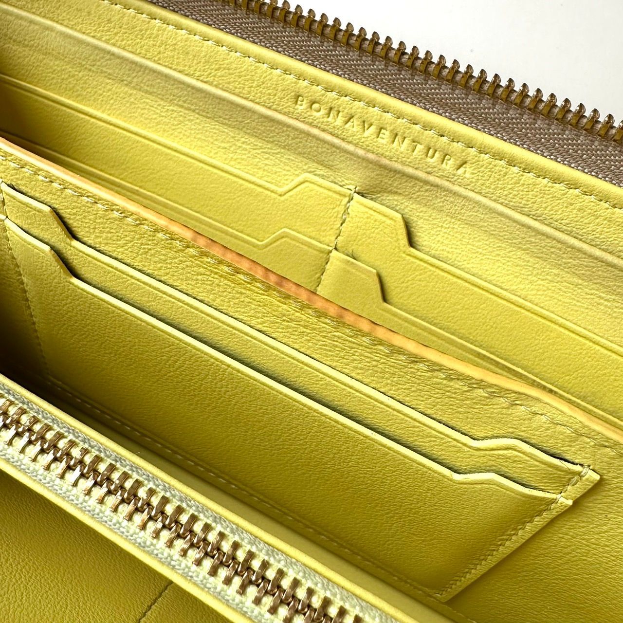 BONAVENTURA グレージュイエロー　エンベローブ　ボナべンチュラ　長財布 楽天市場】【BONAVENTURA公式】ロングジップ ウォレット 長財布