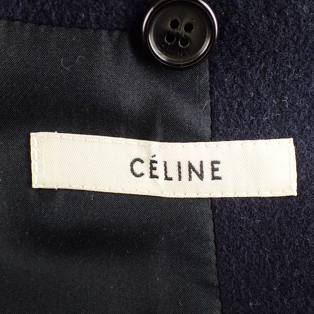 CELINE セリーヌ フィービー期 2 8H28/7165 ネイビー クロンビーコート