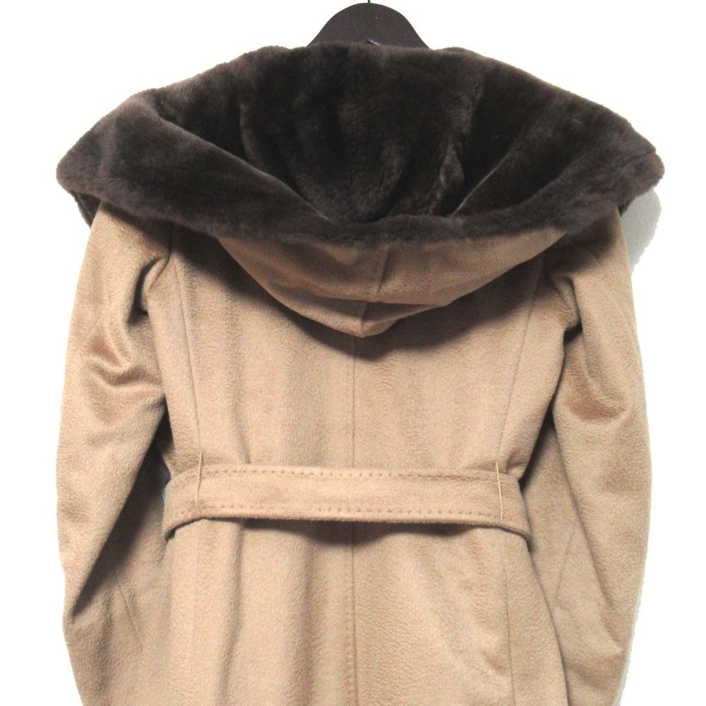 良品 Max Mara マックスマーラ ファーカラー アルパカウール  