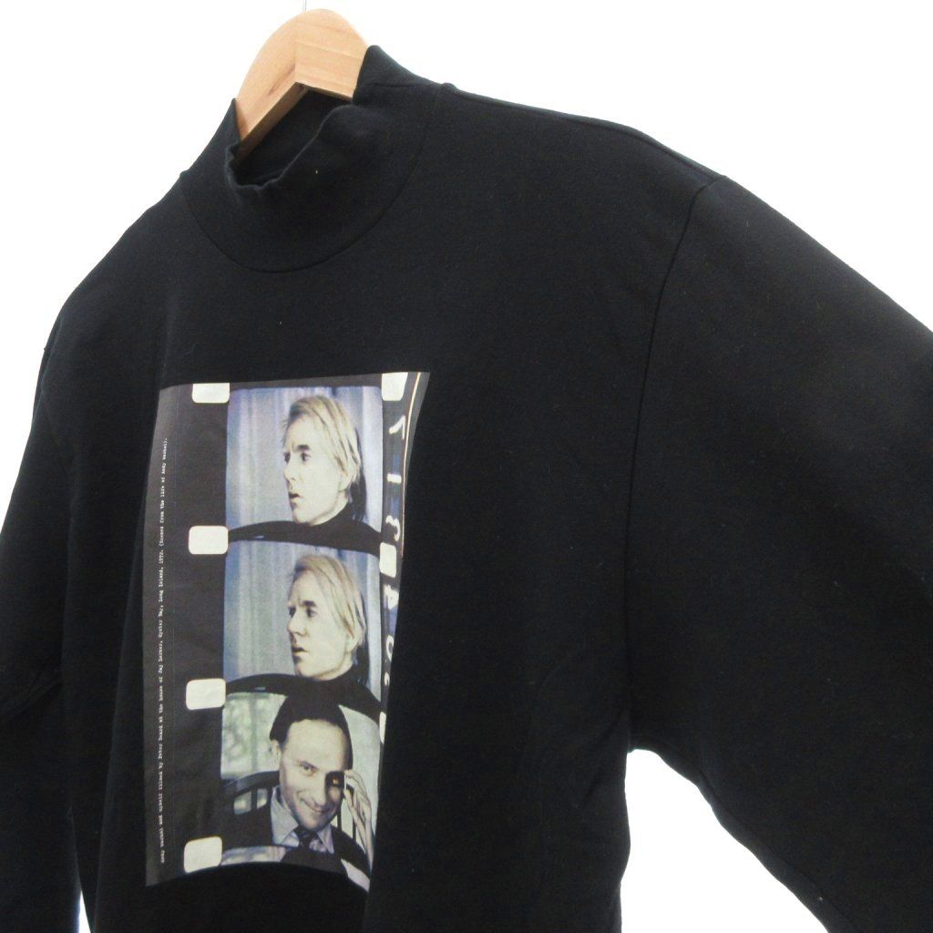  アニエスベー agnes b. JONAS MEKAS Tシャツ 長袖 3 黒 ブラック アンディーウォーホール フィルム プリント UO 長袖 Tシャツ カットソー