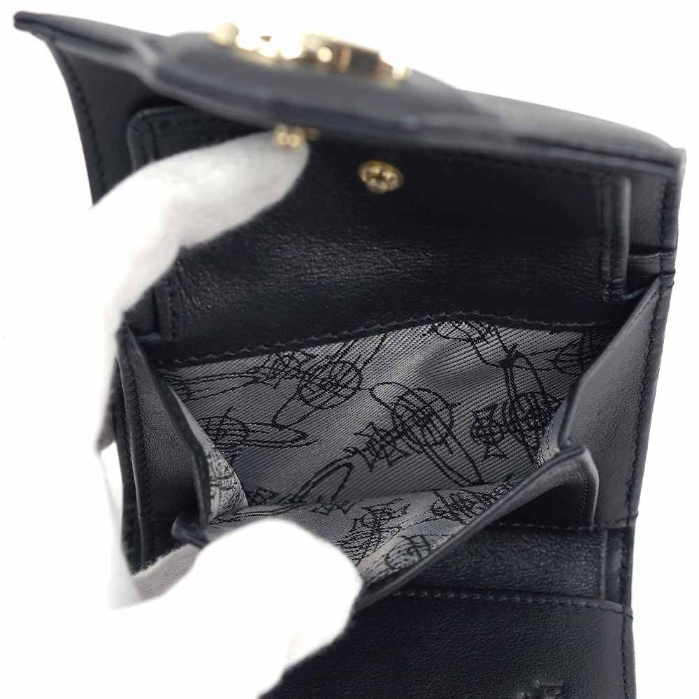 ヴィヴィアンウエストウッド 財布 三つ折り財布 ブラック Vivienne