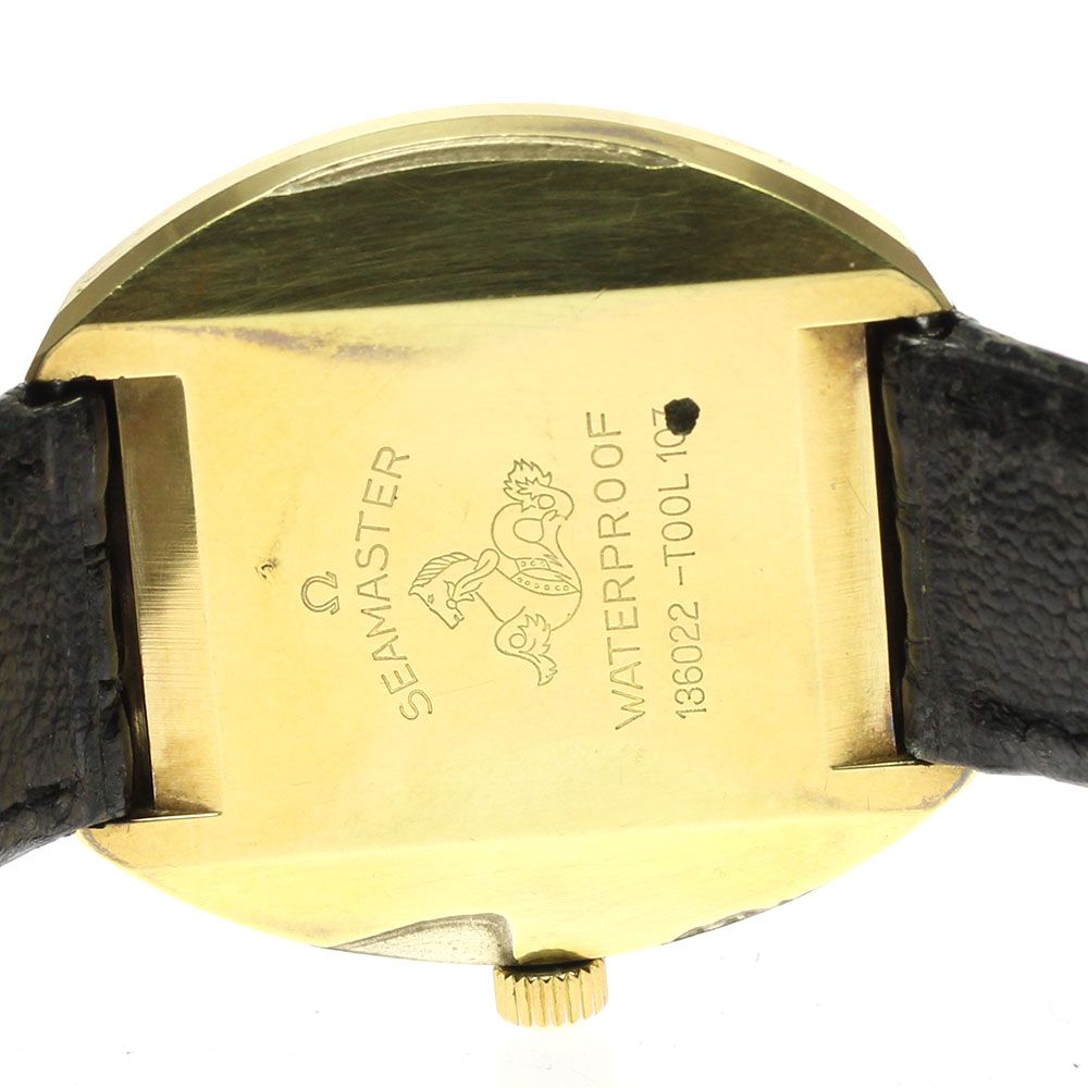 オメガ オメガ シーマスター コスミック 手巻き式 デイト 金色 GG691