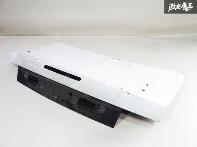 ストア出品 日産 純正 S14 シルビア 後期 ノーマル リア リヤ トランク フード パネル 白 ホワイト系 ソリッド 即納