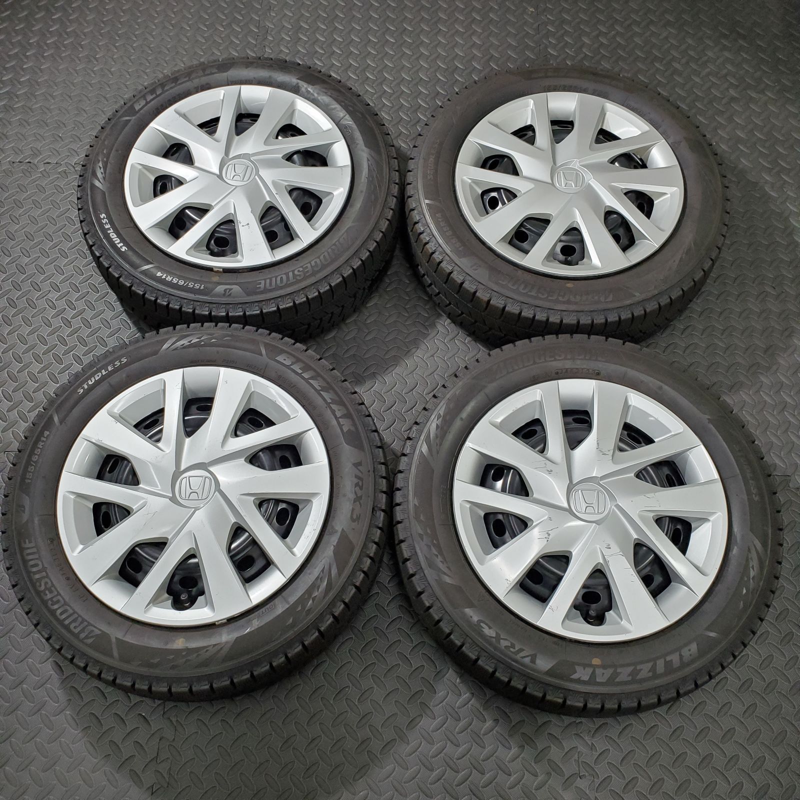 23年 155 65R14 ブリヂストン ブリザックVRX3 ホンダ JF3 N-BOX N-WGN スタッドレスタイヤ 1053R