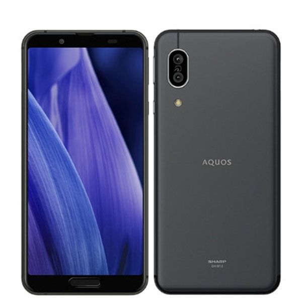 中古】 SHV48 AQUOS sense3 basic ブラック SIMフリー 本体 au スマホ ...