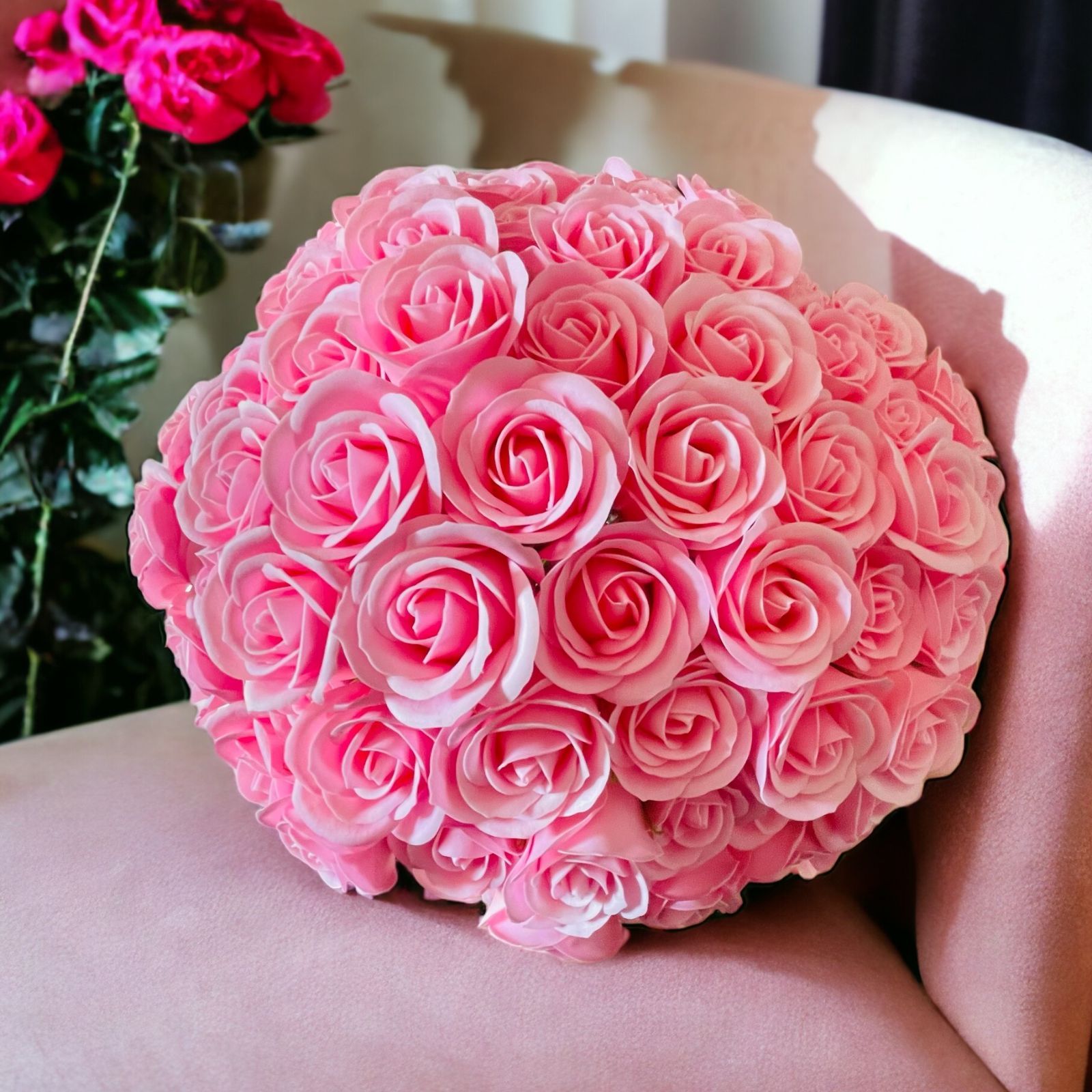 ピーチピンク L(100本) サヴォンローズ 花束 ギフト プレゼント ブーケ