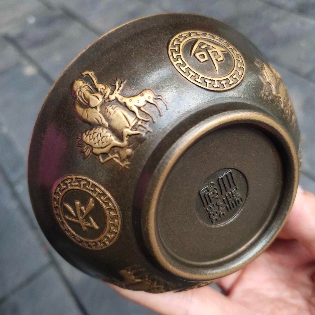 富貴金魚 2個セット 銅器 文房具 茶道具 重厚 極細工 工芸品 美術品 置物 富貴金魚 2個セット 銅器 文房具 茶道具 重厚 極細工 工芸品