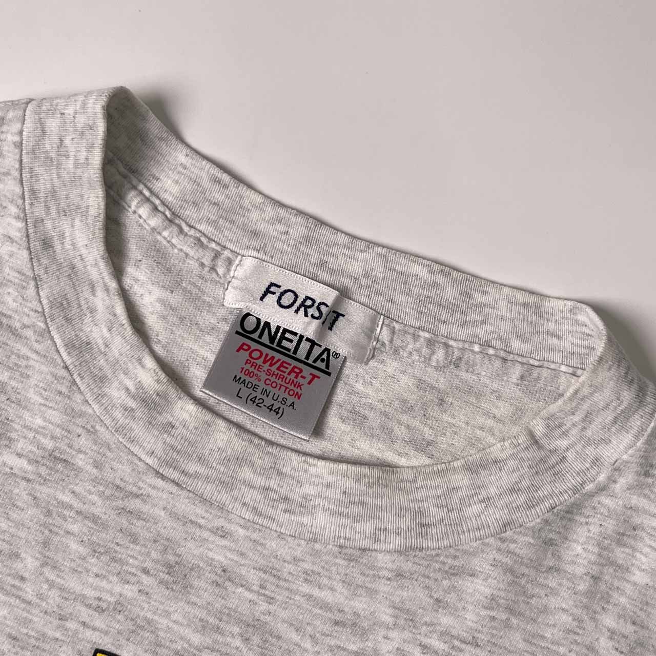 90s USA製 FORSET ONEITA オニータ POWER-T フィッシュ 半袖 Tシャツ L 