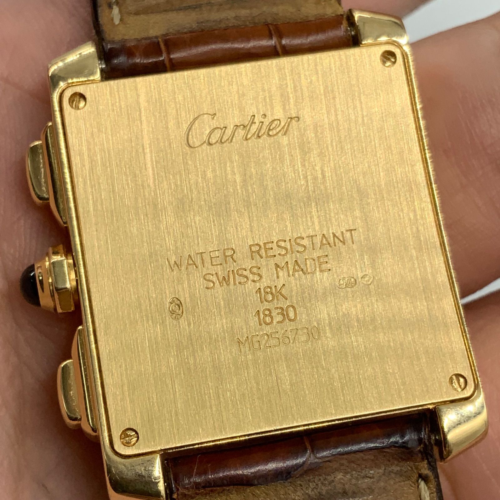 カルティエ CARTIER タンクフランセーズ クロノリフレックスXL 750YG