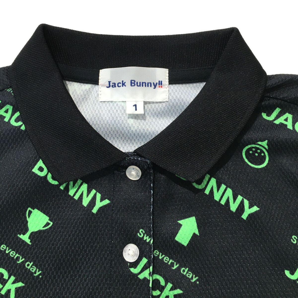 Jack Bunny 蛍光グリーン ポロシャツ6サイズ JACK BUNNY!! - ジャック