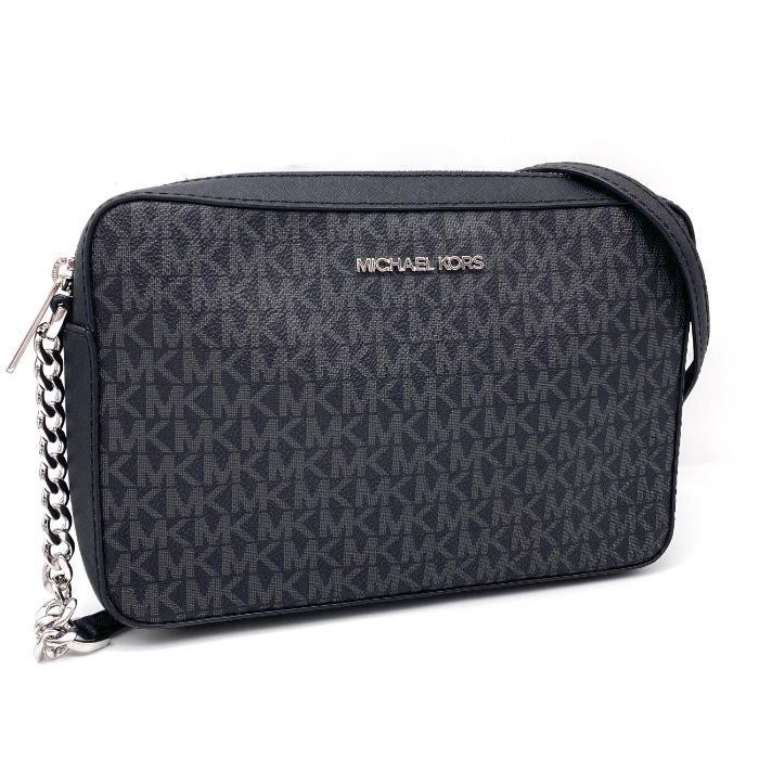 MICHAEL KORS マイケル コース ロゴ シグネチャー レザー チェーン ショルダー バッグ eH09100A
